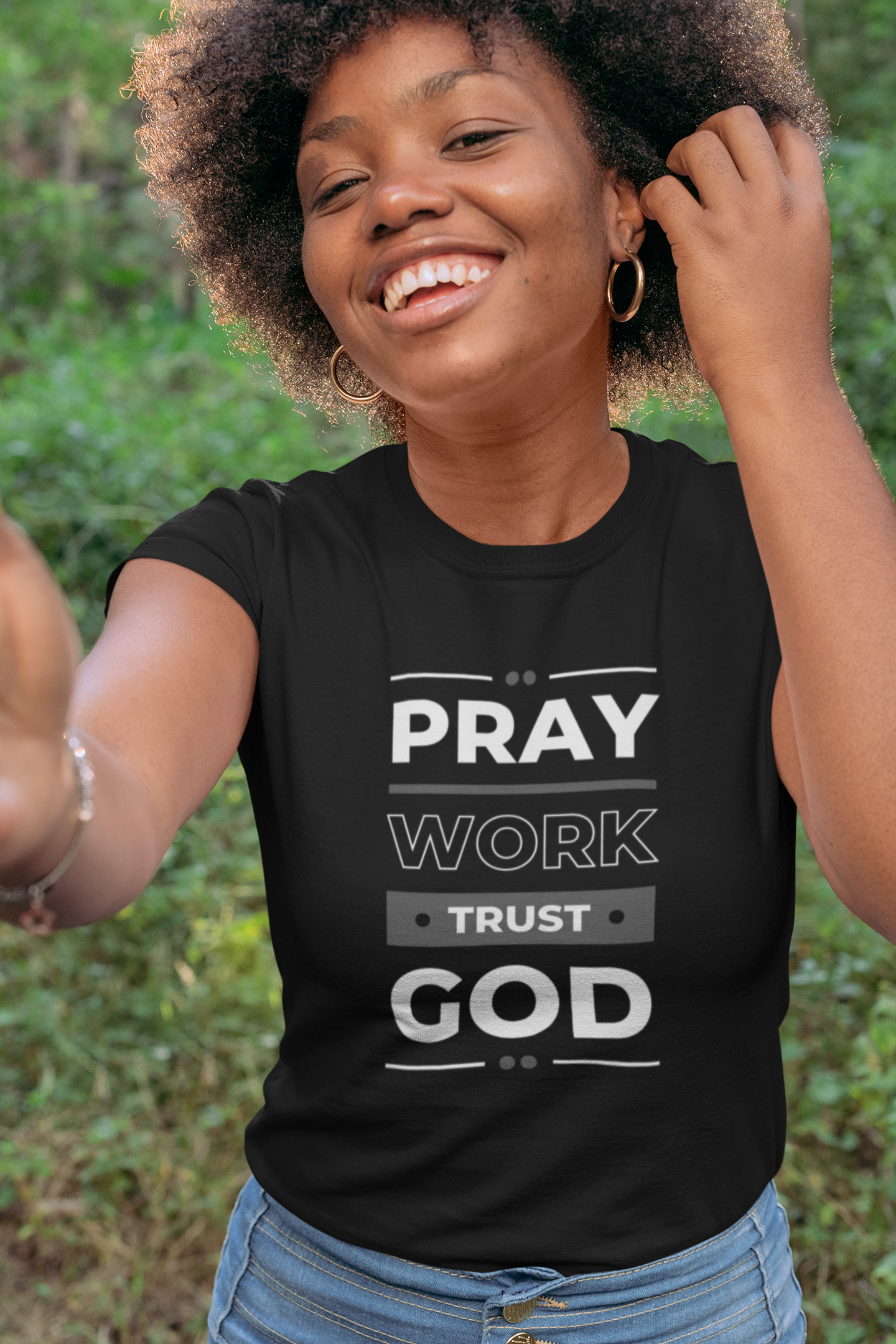 Pray Work Trust God: T-Shirts